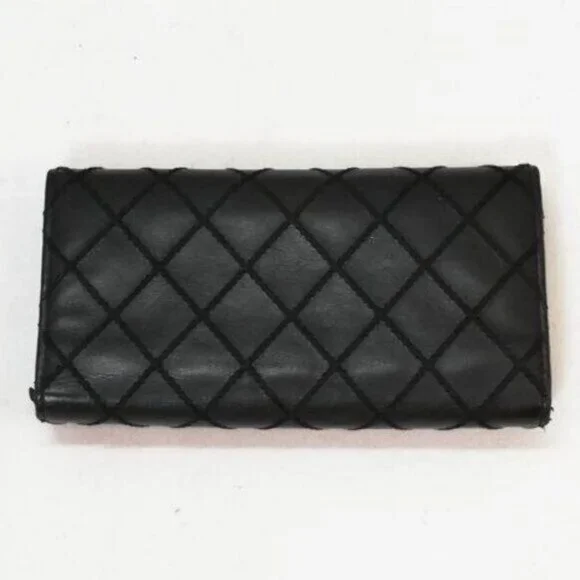 Authentic CHANEL CC Wild Stitch Lambskin Wallet on Chain Shoulder Crossbody - Picture 9 of 15